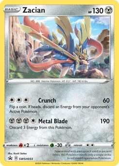 SWSH Black Star Promos Zacian Pokémon card